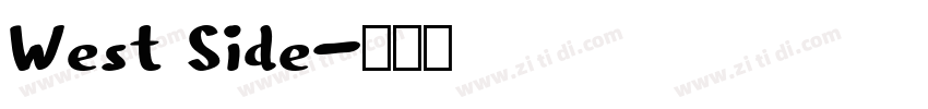 West Side字体转换